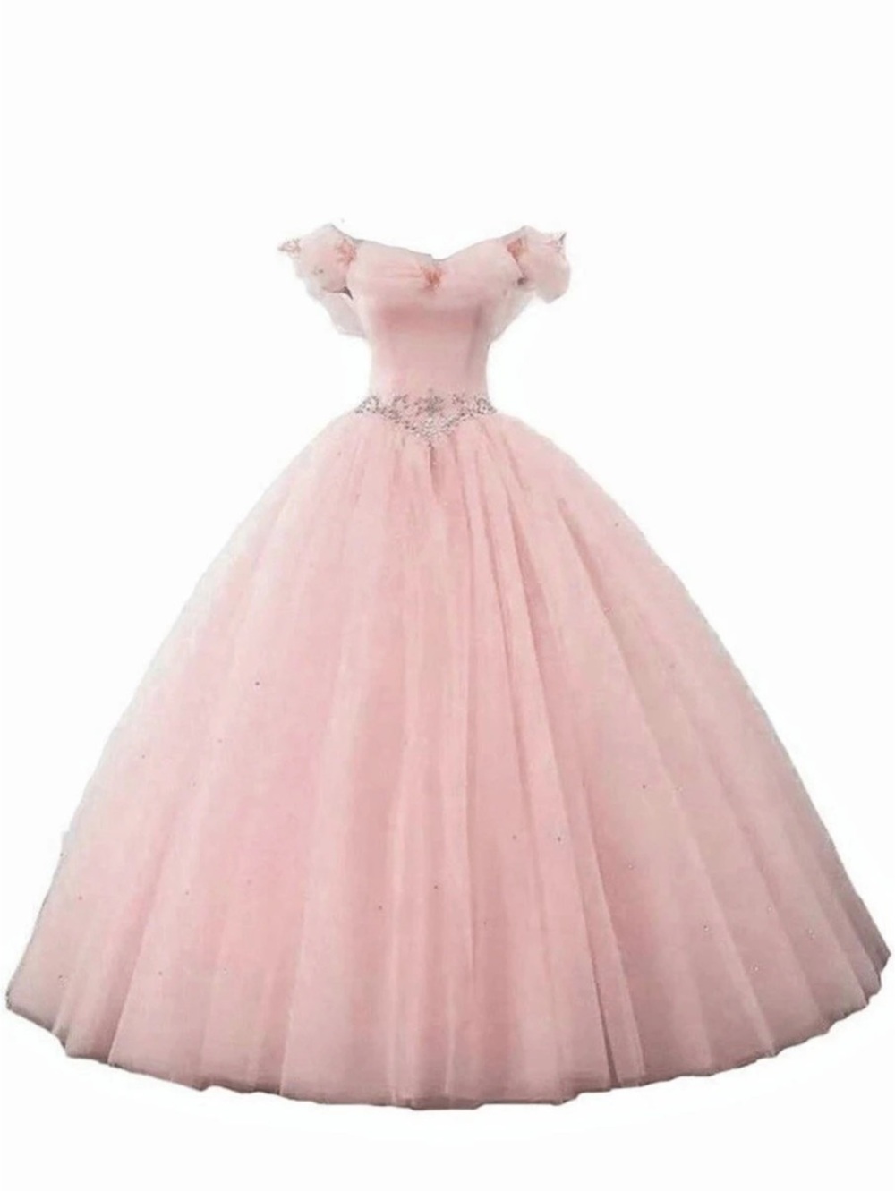 Pink Off-Shoulder Ball Gown Brand New Size 4